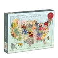 Cover: Wendy Gold USA State Flowers 1000 Piece Puzzle - Mudpuppy Press