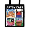 Cover: Artsy Cats Reusable Shopping Bag - Mudpuppy Press
