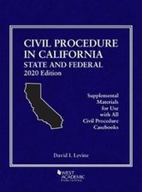 Abbildung von: Civil Procedure in California - West Academic Press