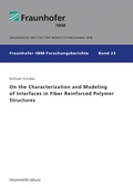 Cover: On the Characterization and Modeling of Interfaces in Fiber Reinforced Polymer Structures - Fraunhofer Verlag