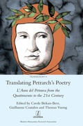 Cover: Translating Petrarch's Poetry - Legenda