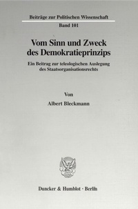 Abbildung von: Vom Sinn und Zweck des Demokratieprinzips. - fibre