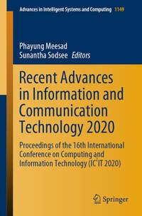Enlarge image Cover: Recent Advances in Information and Communication Technology 2020 - Springer