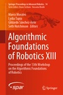 Cover: Algorithmic Foundations of Robotics XIII - Springer