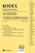 Cover: KODEX Schiedsverfahren 2020 - LexisNexis Verlag ARD ORAC GmbH