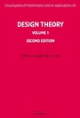 Cover: Design Theory: Volume 1 - Cambridge University Press