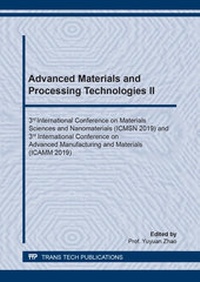 Enlarge image Cover: Advanced Materials and Processing Technologies II - Trans Tech Publications Ltd
