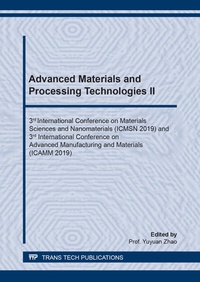 Enlarge image Cover: Advanced Materials and Processing Technologies II - Trans Tech Publications Ltd