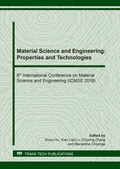 Cover: Material Science and Engineering: Properties and Technologies - Trans Tech Publications Ltd