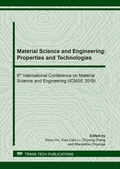Cover: Material Science and Engineering: Properties and Technologies - Trans Tech Publications Ltd