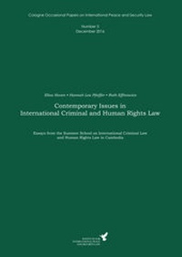 Enlarge image Cover: Contemporary Issues in International Criminal and Human Rights Law - Optimedien Verlag e.K.
