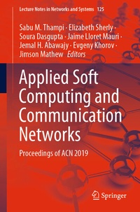 Enlarge image Cover: Applied Soft Computing and Communication Networks - Springer