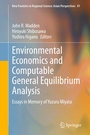 Cover: Environmental Economics and Computable General Equilibrium Analysis - Springer