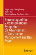 Cover: Proceedings of the 23rd International Symposium on Advancement of Construction Management and Real Estate - Springer