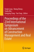 Cover: Proceedings of the 23rd International Symposium on Advancement of Construction Management and Real Estate - Springer