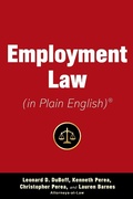 Cover: Employment Law (in Plain English) - Allworth Press,U.S.