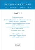 Cover: Non omnis moriar - Georg Olms Verlag