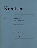 Cover: Rodolphe Kreutzer - 42 Et&uuml;den f&uuml;r Violine solo - Henle, G&uuml;nter