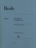 Cover: Pierre Rode - 24 Caprices f&uuml;r Violine solo - Henle, G&uuml;nter