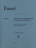 Cover: Gabriel Faur&eacute; - Violoncellosonate Nr. 1 d-moll op. 109 - Henle, G&uuml;nter