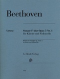 Cover: Ludwig van Beethoven - Violoncellosonate F-dur op. 5 Nr. 1 - Henle, G&uuml;nter