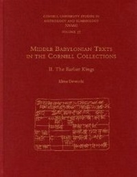 Enlarge image Cover: Middle Babylonian Texts in the Cornell Collections, Part II - Eisenbrauns