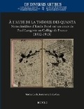 Cover: A l'Aube de la Theorie Des Quanta - Brepols N.V.