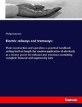 Cover: Electric railways and tramways: - Hansebooks