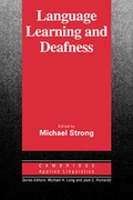 Cover: Language Learning and Deafness - Cambridge University Press
