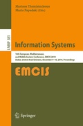 Cover: Information Systems - Springer