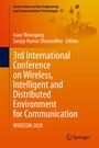 Cover: 3rd International Conference on Wireless, Intelligent and Distributed Environment for Communication - Springer