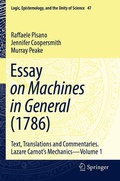 Cover: Essay on Machines in General (1786) - Springer