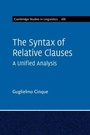 Cover: The Syntax of Relative Clauses - Cambridge University Press