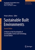 Cover: Sustainable Built Environments - Springer