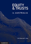Cover: Equity and Trusts in Australia - Cambridge University Press