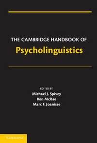 Abbildung von: The Cambridge Handbook of Psycholinguistics - Cambridge University Press