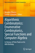 Cover: Algorithmic Combinatorics: Enumerative Combinatorics, Special Functions and Computer Algebra - Springer