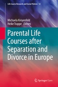 Cover: Parental Life Courses after Separation and Divorce in Europe - Springer