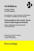 Cover: GI Edition Proceedings Band 299 Informatik in der Land-, Forst- und Ern&auml;hrungswirtschaft - K&ouml;llen