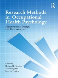 Enlarge image Cover: Research Methods in Occupational Health Psychology - Routledge