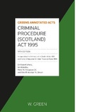 Cover: Criminal Procedure (Scotland) Act 1995 - W.Green