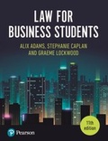 Cover: Law for Business Students - Pearson