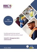 Cover: Manuel Scolaire RRC: Certificat general international NEBOSH en sante-securite au travail - RRC International