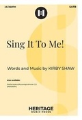 Cover: Sing It To Me! - Heritage Music Press