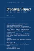 Cover: Brookings Papers on Economic Activity: Fall 2019 - Brookings Institution