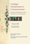 Cover: Catalogus Translationum Et Commentariorum: Mediaeval and Renaissance Latin Translations and Commentaries: Annotated Lists and Guides - Pontifical Institute of Mediaeval Studies,Canada