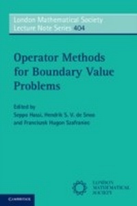 Enlarge image Cover: Operator Methods for Boundary Value Problems - Cambridge University Press