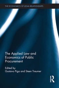 Cover: The Applied Law and Economics of Public Procurement - Routledge