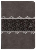 Cover: The Passion Translation New Testament with Psalms Proverbs and Song of Songs (2020 Edn) Compact Charcoal Faux Leather - BroadStreet Publishing