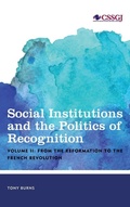 Cover: Social Institutions and the Politics of Recognition: From the Reformation to the French Revolution - Rowman & Littlefield International